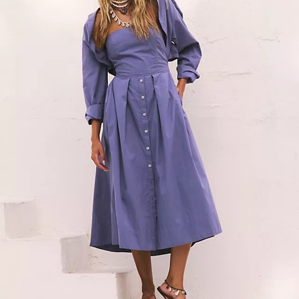 Free People Isley Midi Dress, Size Small